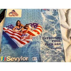Vintage SEVYLOR Patriotic Pool Package/Three (3) Items